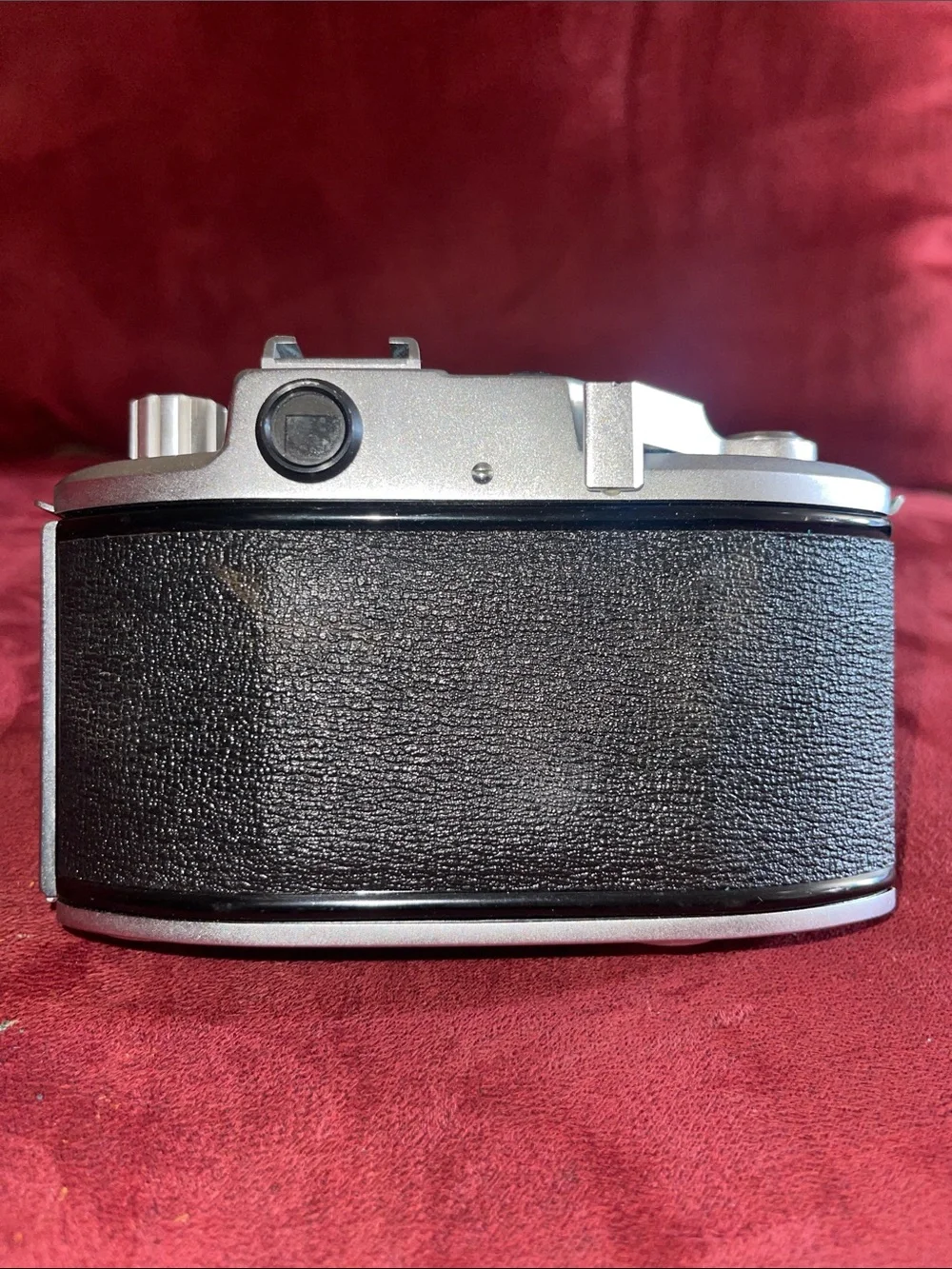 Hiyoko 35mm Film Camera in Brown and Silver with Leather Half-Case